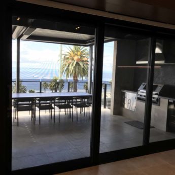 Outdoor Residential Aluminium Windows and Doors bring light into the home in Geelong